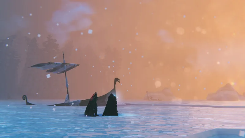 A ship iced into the frozen sea — the Deep North’s ocean frontier