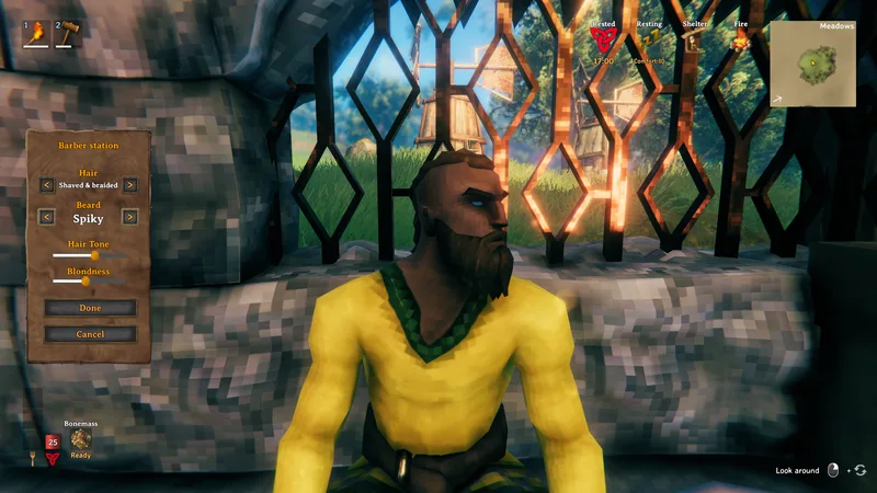 Hildir’s Barber Station — the Hildir’s Request cosmetic feature